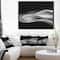 Designart - Glittering Silver Pattern - Abstract Framed Canvas art print